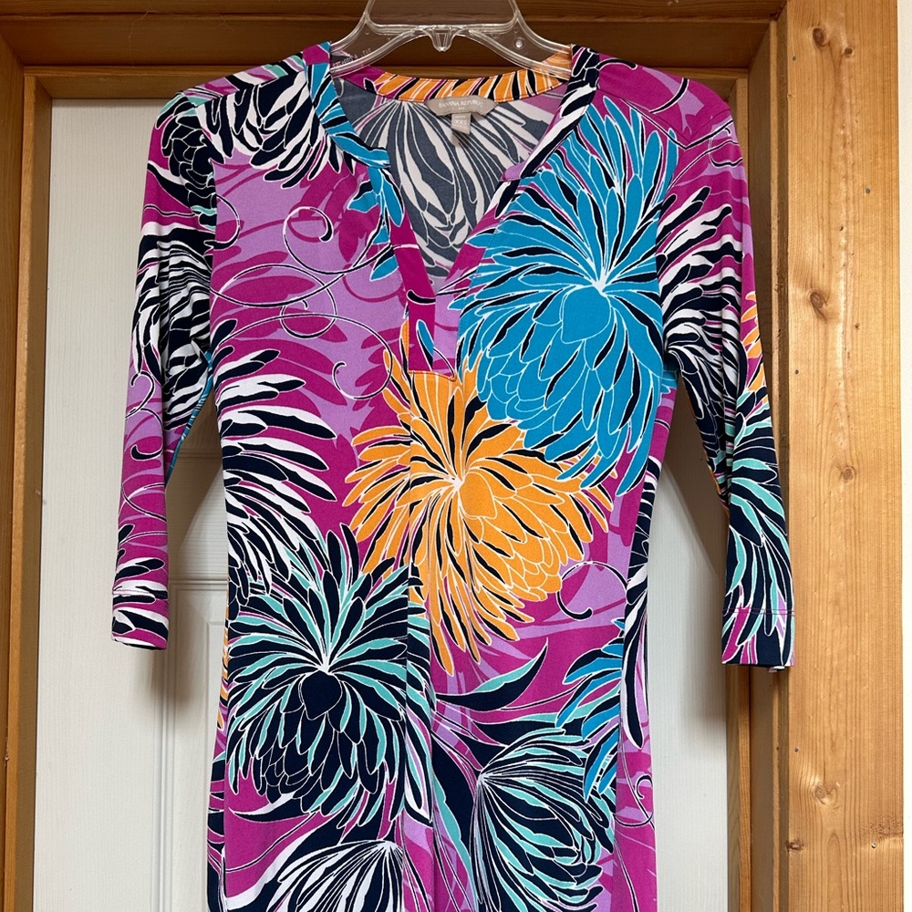 Banana Republic floral dress XXS